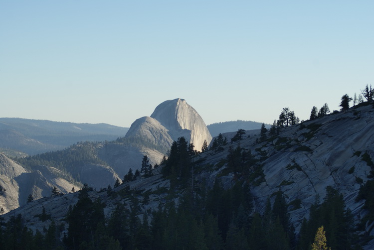 Looking back at Half Dome