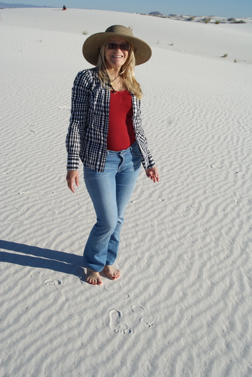 Ann at White Sands