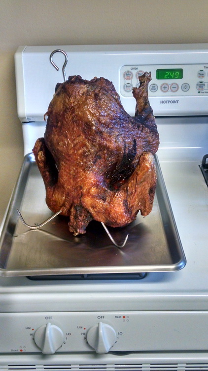 A cooked bird!
