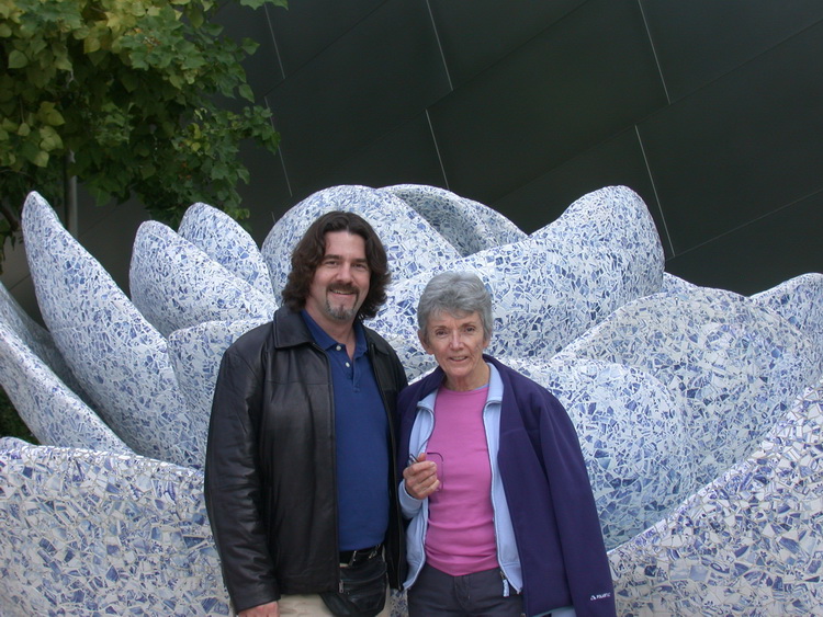 Mom and I at the Disney Concert Hall