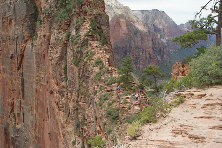 The last part of Angels Landing Trail