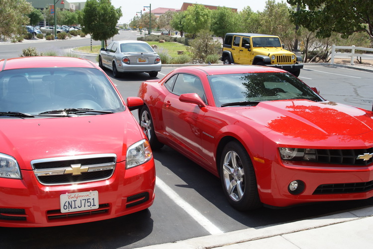 My fancy rental car!