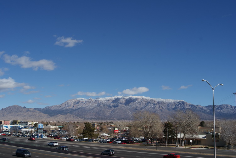 Snow dusted Sandias