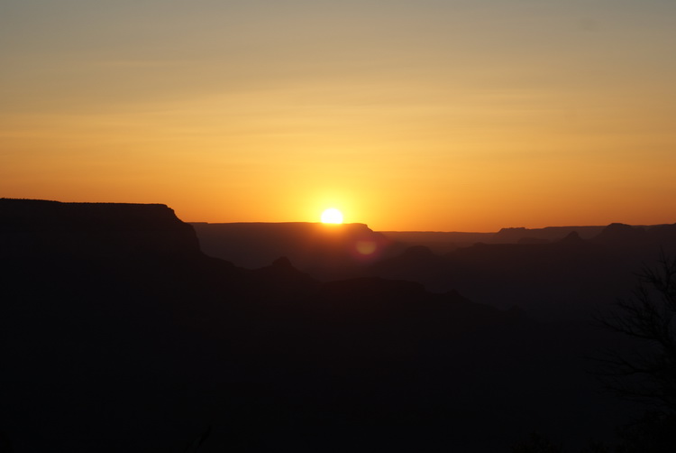 Glorious sunset over the Canyon