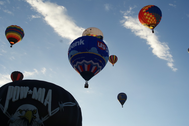 Up, up and away in my beautiful balloon...