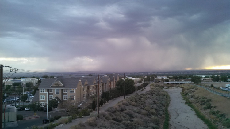 A summer's storm from the bridge