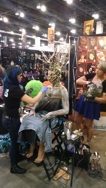 Monsterpalooza makeup session