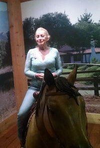Ann in the saddle