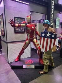 Cap and a guy in suit
