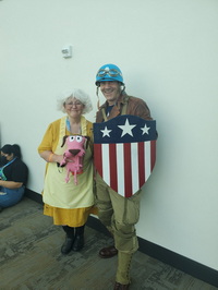 Cap and Grandma from "Courage the Cowardly Dog"