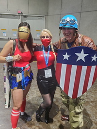 Cap, Starfleet Admiral Ann, and Wonder Woman Ironman