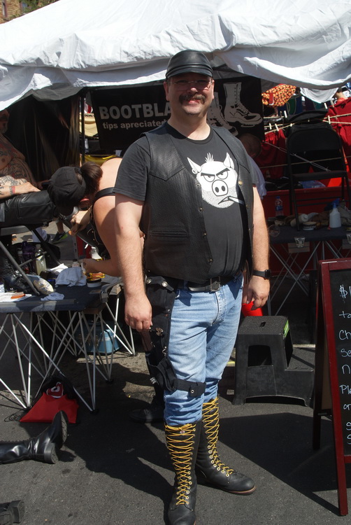 Happy bootblack