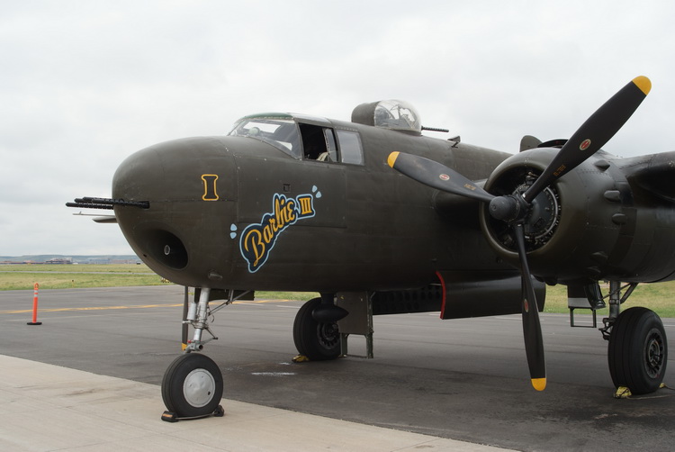 Mitchell on the flight line