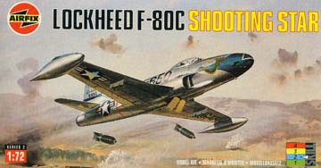 The Airfix Series 2 Lockheed F-80C Shooting Star kit box top