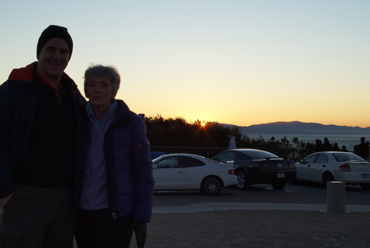 New Year's Day 2012 atop Mt. Soledad with Mom