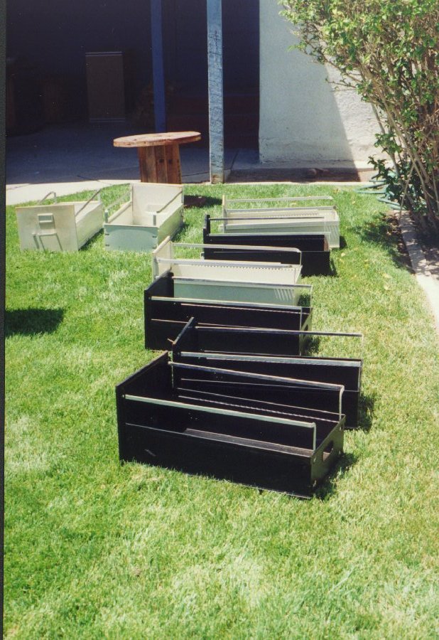 Drawers drying on the healthy green grass