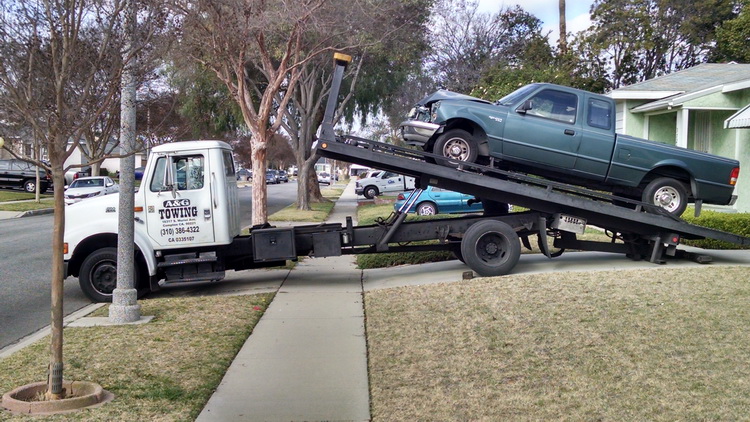 On the flatbed