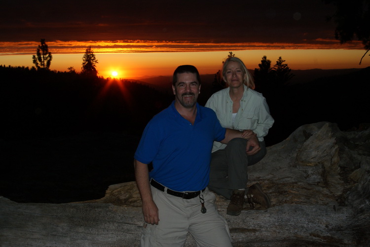 Ann and I at sunset