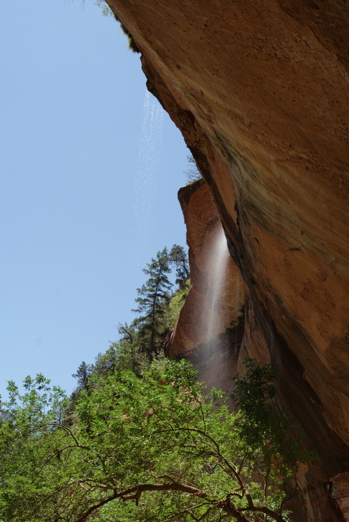 under the falls