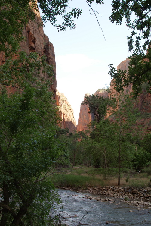 View down river